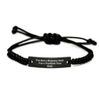 Funny Turkish Van Cat Dad Gifts, Adjustable Rope Bracelet for Men, Women, Friends, Family, Birthday Unique Gifts from Men to Turkish Van Cat