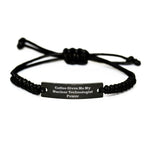 Funny Nuclear Technologist Rope Bracelet Gifts for Him - Gifts from Friends, Coworkers, or Family - Inspirational Coffee Quote Jewelry