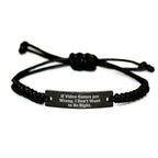 Funny Video Games Rope Bracelet, Gift for Playing Video Games Enthusiasts, Men, Women, Friends, Coworkers, Family, Christmas Unique Gifts from Friends, Loved Ones, Significant Others
