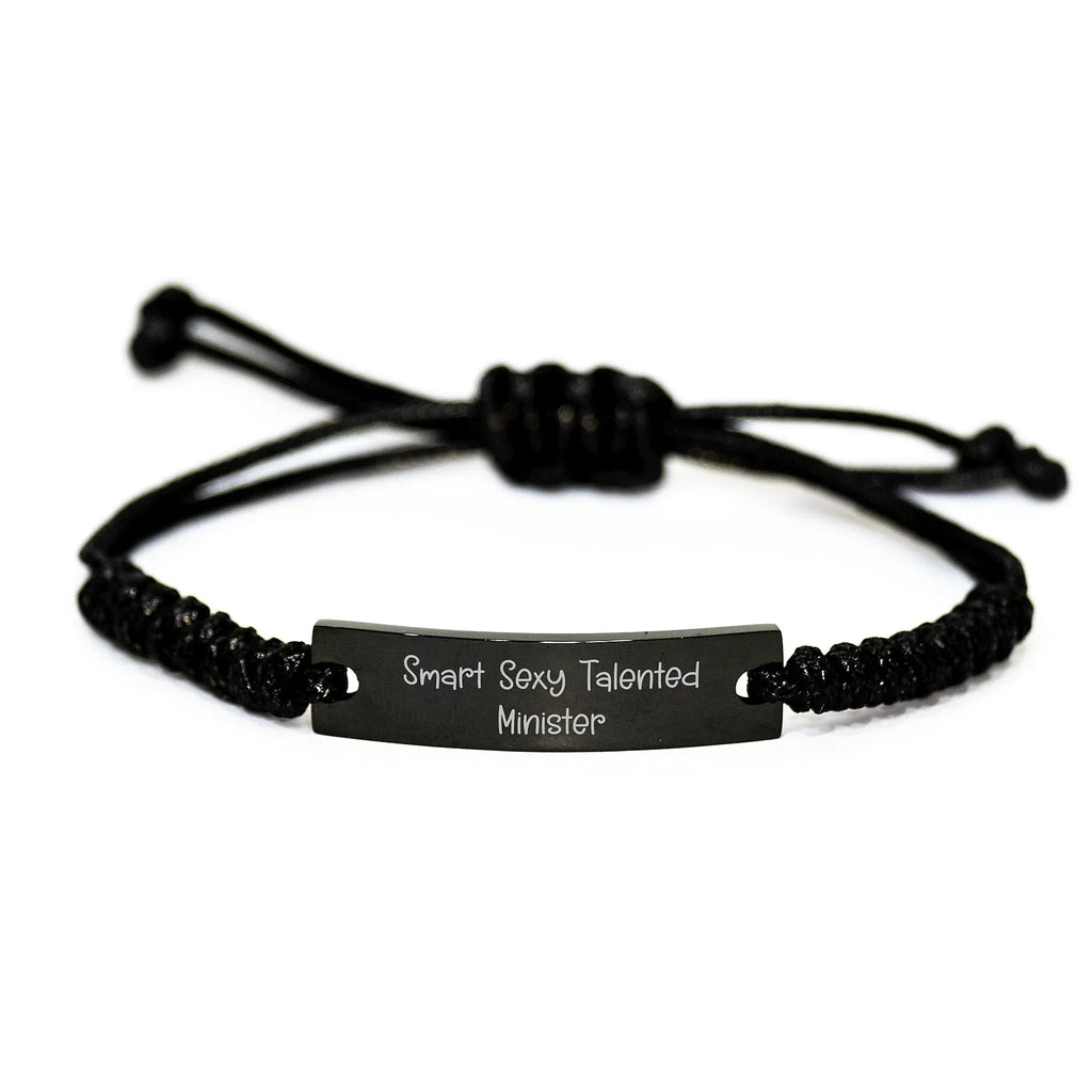 Funny Quote Rope Bracelet for Minister Gifts Christmas Unique Presents from Friends Family