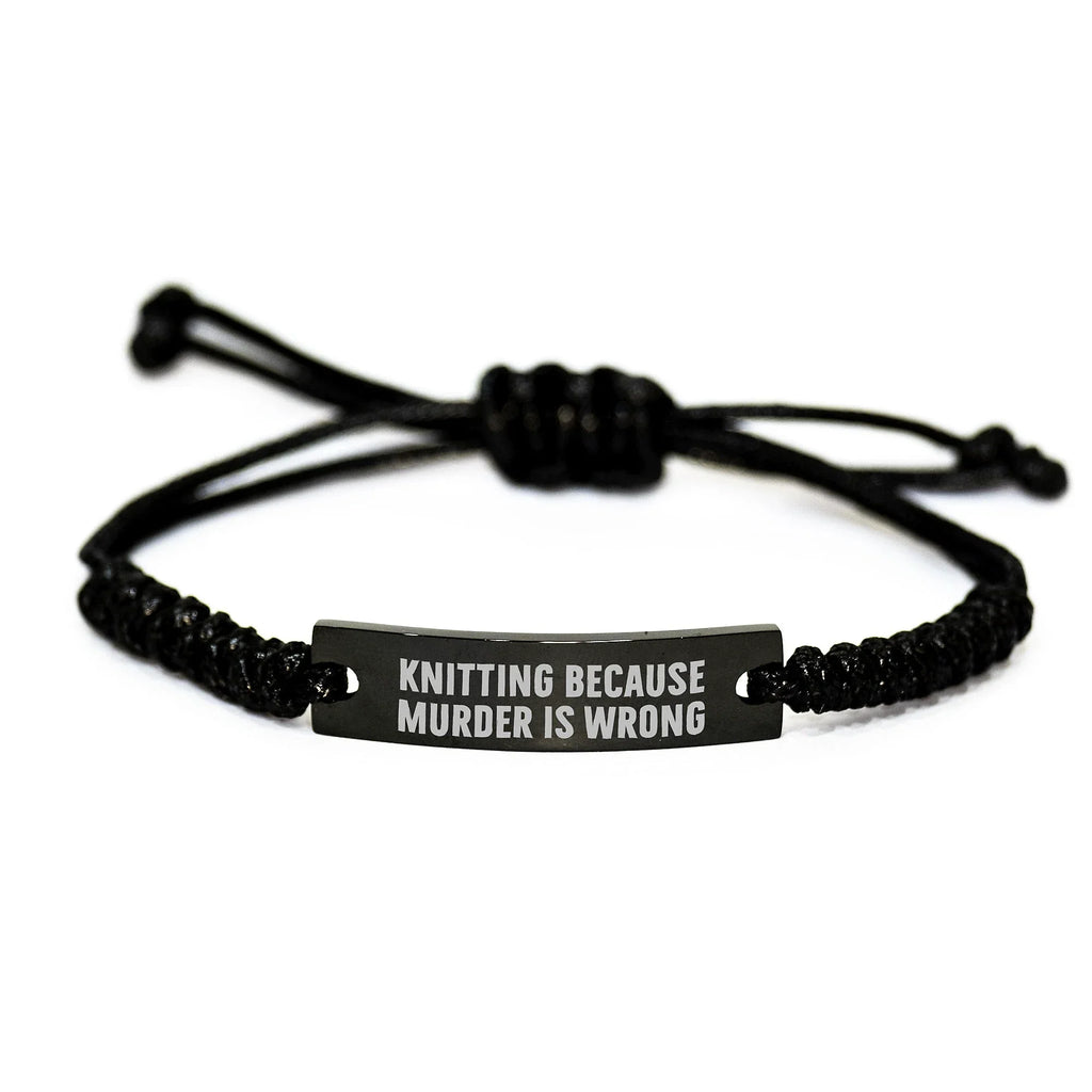 Unique Knitting Rope Bracelet Gifts from Friends for Knitting Men and Women this Christmas