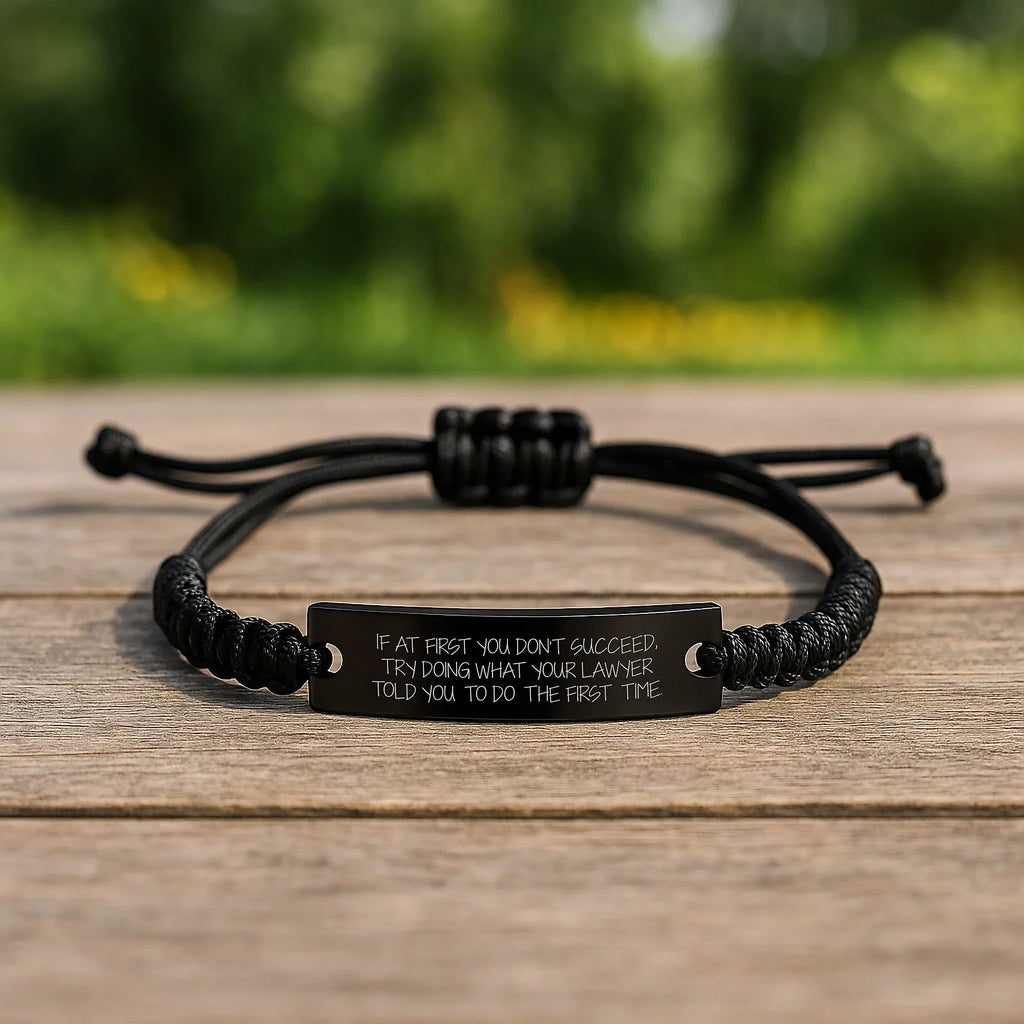 Funny Lawyer Gifts, Rope Bracelet, Christmas Unique Gifts, Gifts from Men to Lawyer