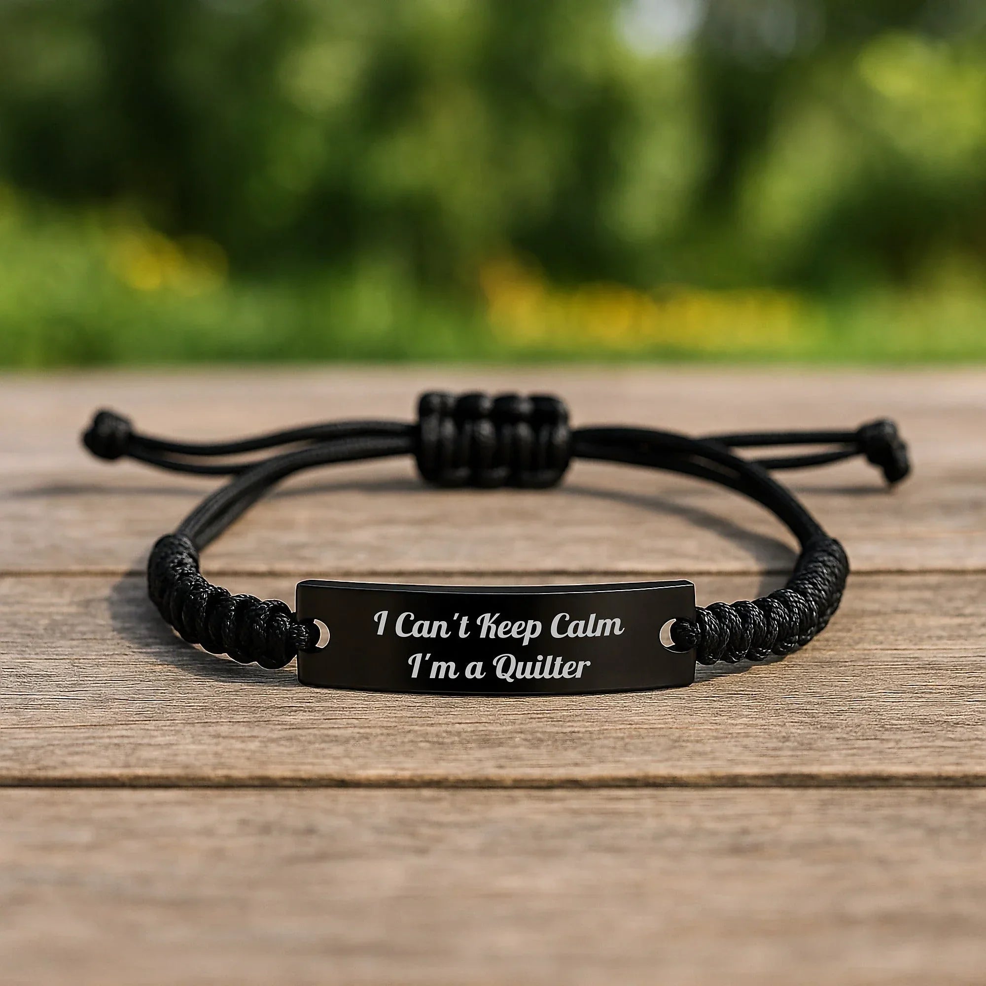 I Can't Keep Calm I'm A Quilter Funny Quilter Gifts for Birthday Rope Jewelry Quilter Friends