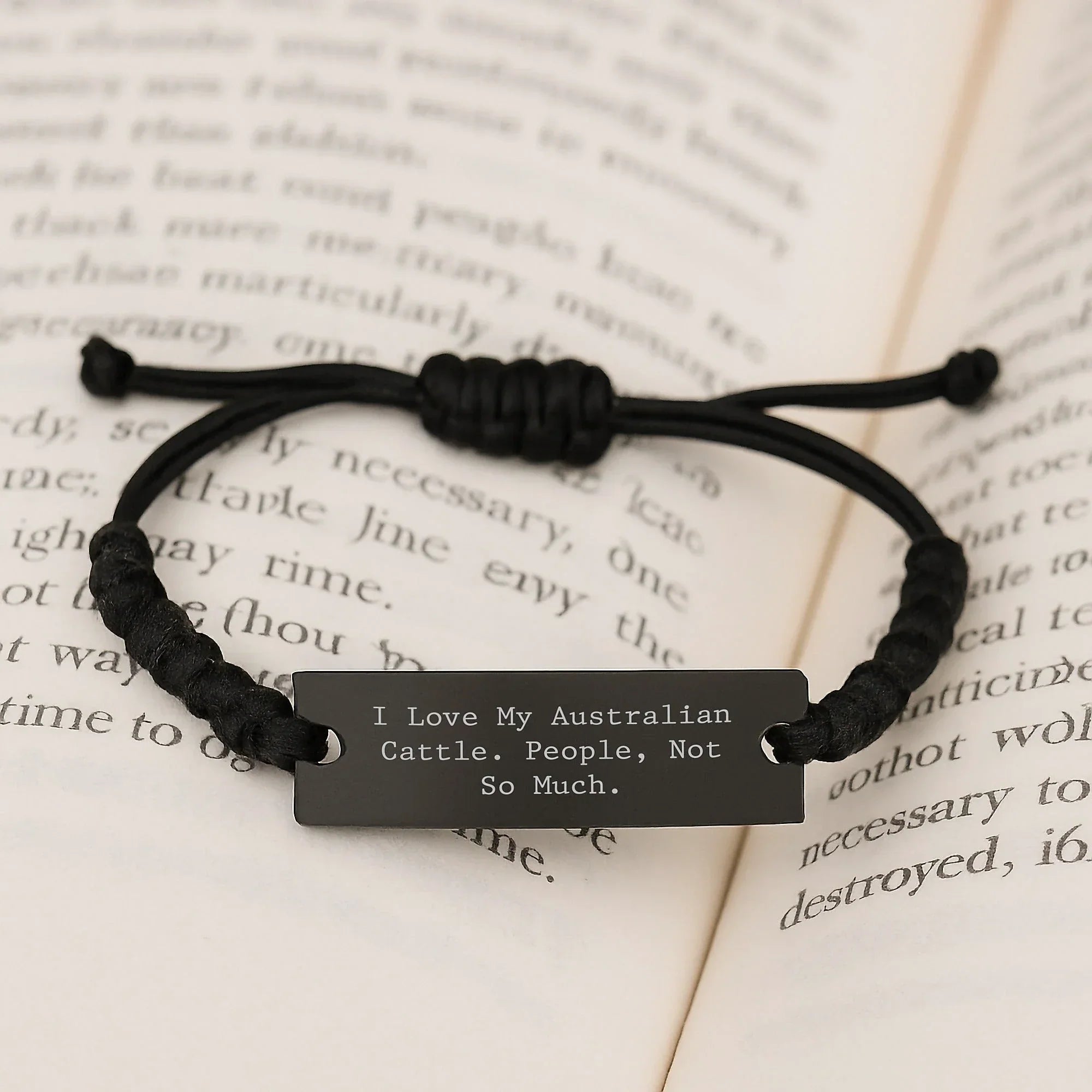 Unique Gifts for Australian Cattle Dog Lovers - Funny Rope Bracelet from Men to Men, Friends, Coworkers, or Family for Christmas