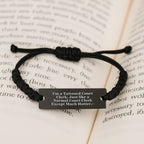 Funny Court Clerk Rope Bracelet for Men - Unique Gifts from Friends or Family - Rope Leather Accessories for Court Clerk Christmas Unique Gifts