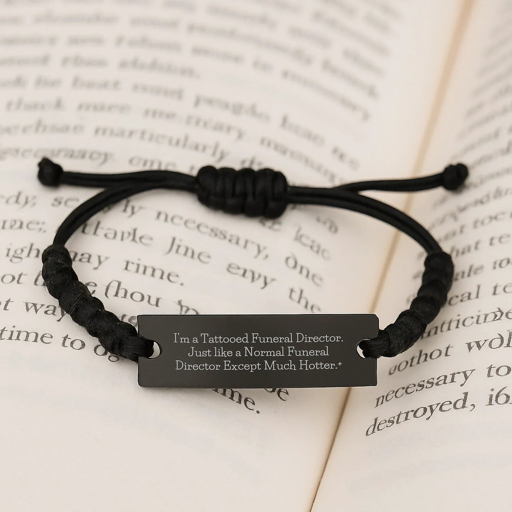 Funny Funeral Director Rope Bracelet Gifts from Friends for Men - Unique Christmas Unique Gifts for Funeral Director