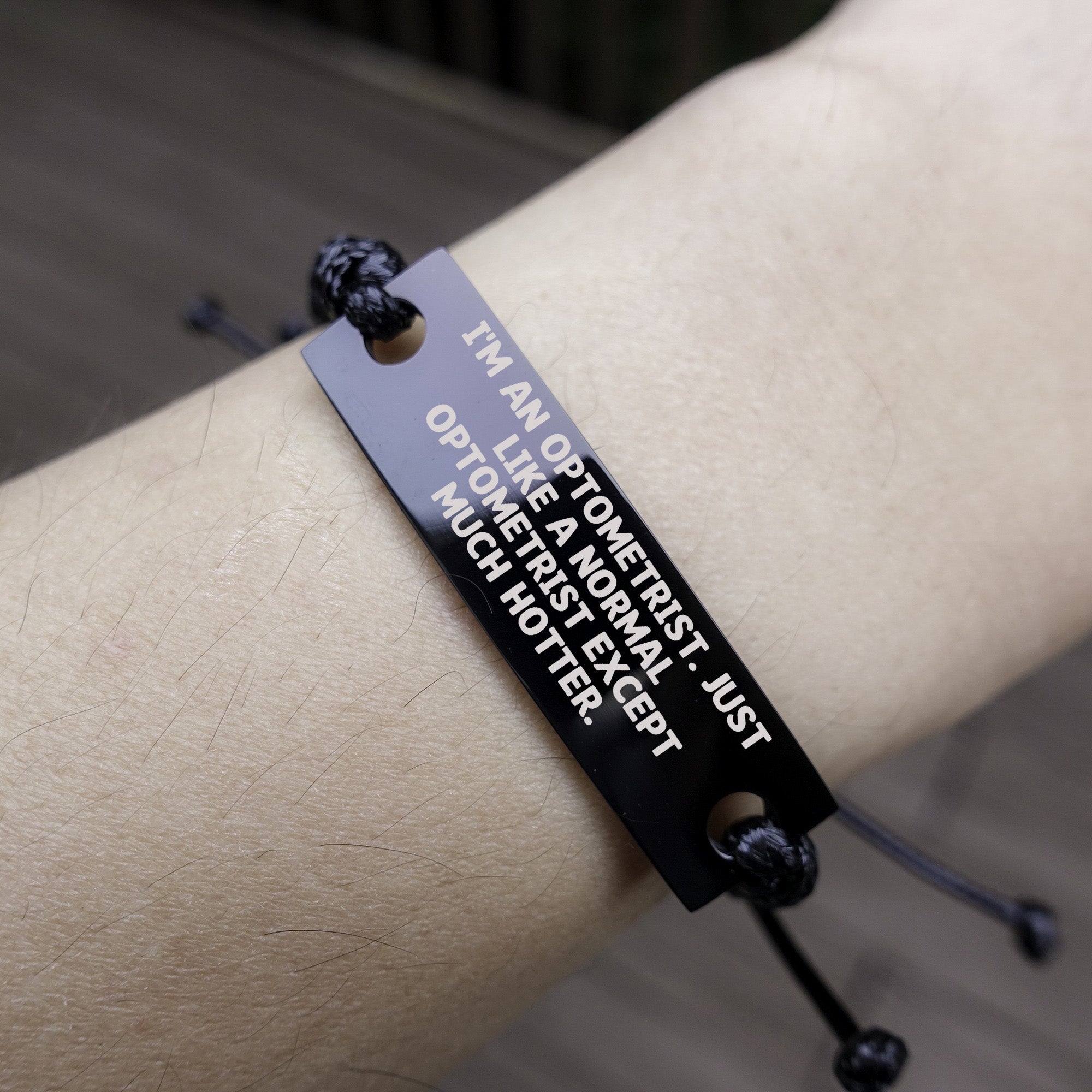 Bold Optometrist Rope Bracelet With Hotter Quote Ideal Gift