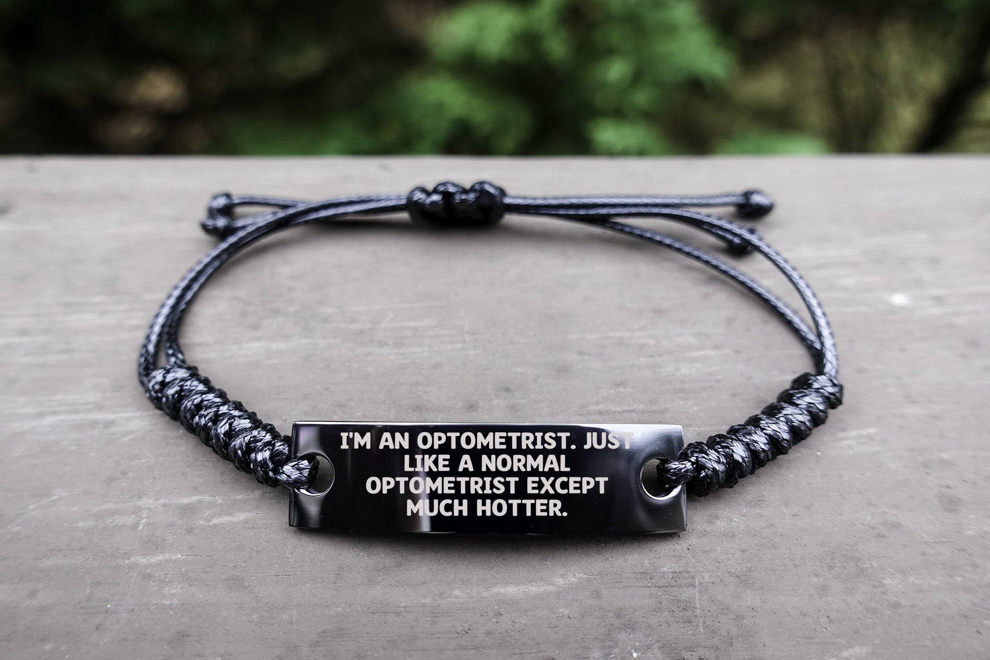 Bold Optometrist Rope Bracelet With Hotter Quote Ideal Gift