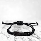 To My Brother Gifts, Inspirational Brother Black Rope Bracelet, Sentimental Birthday Christmas Unique Gifts For Brother Behind you, all your memories, before you, all your dreams, around you, all who love you, within you, all you need