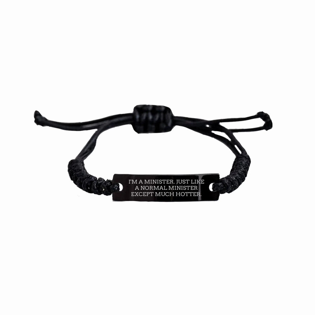 Funny Adjustable Minister Rope Bracelet With Interlaced Design Ideal Gift
