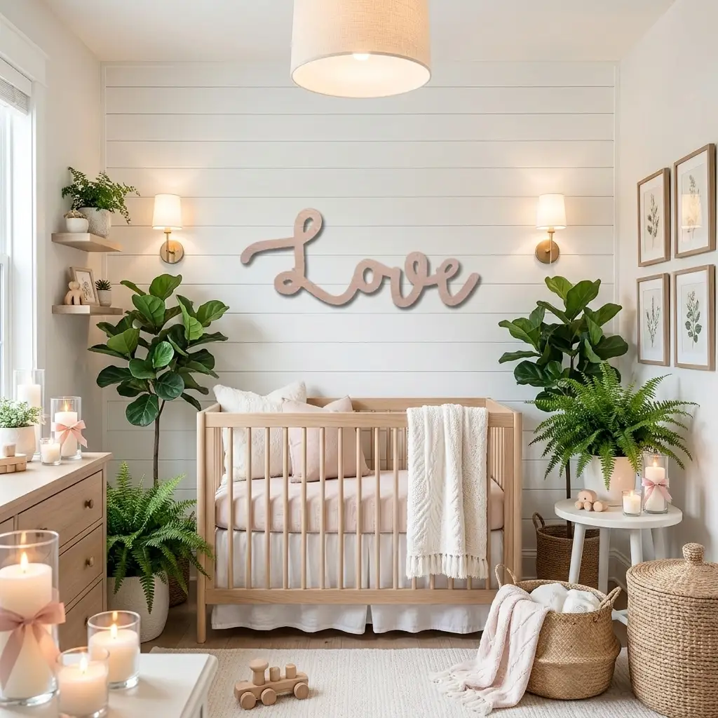 Love Script Metal Word Art Wall Sign