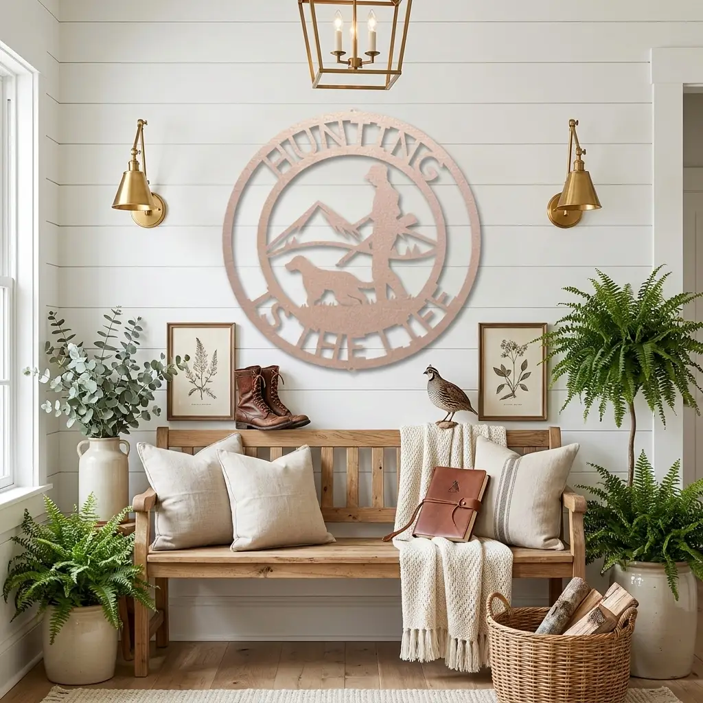 The Hunter Personalized Monogram Indoor Outdoor Steel Wall Sign