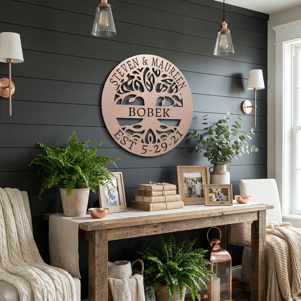 Personalized Tree of Life Metal Wall Art: Celebrate Heritage & Special Moments