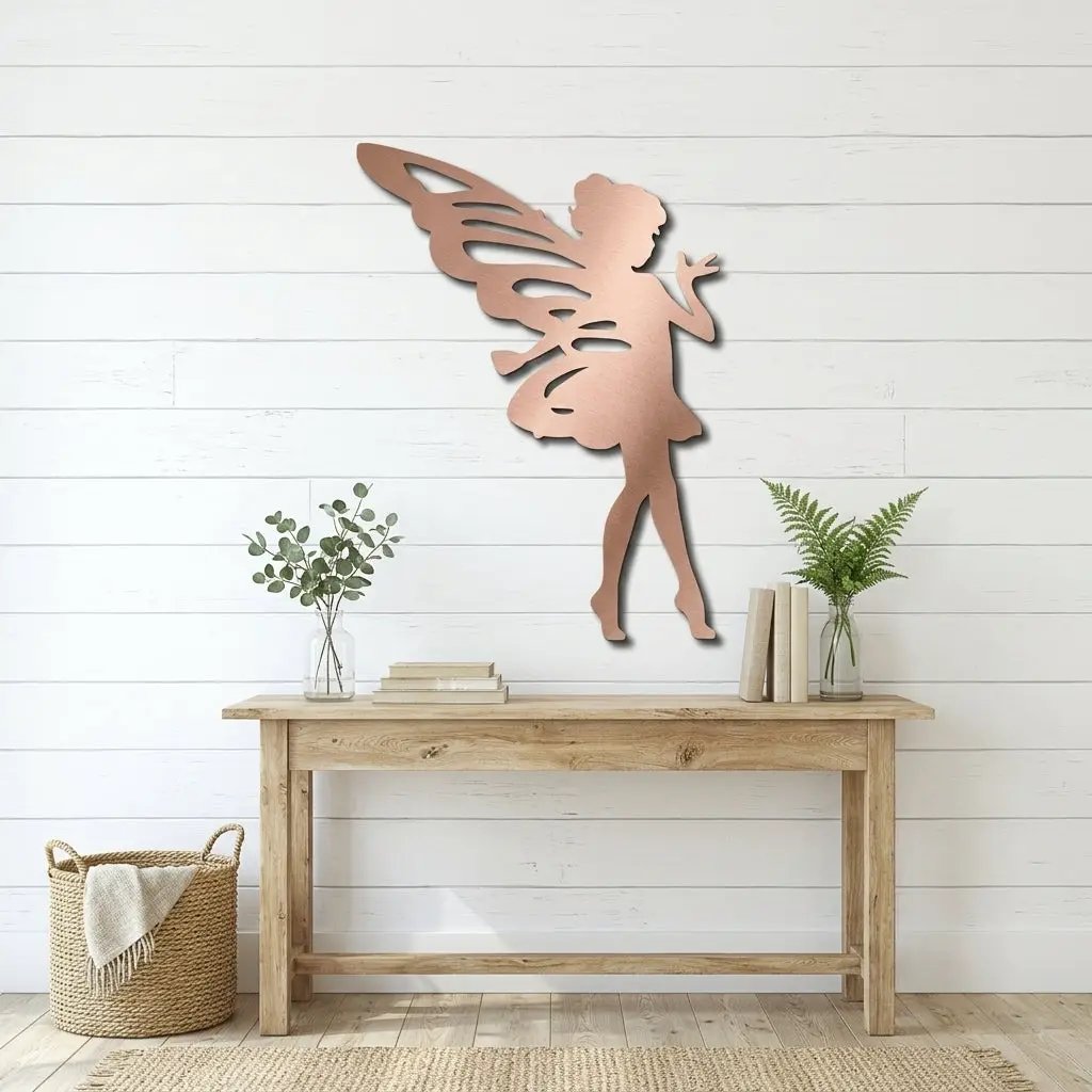 Fairy Pixie Metal Wall Sign