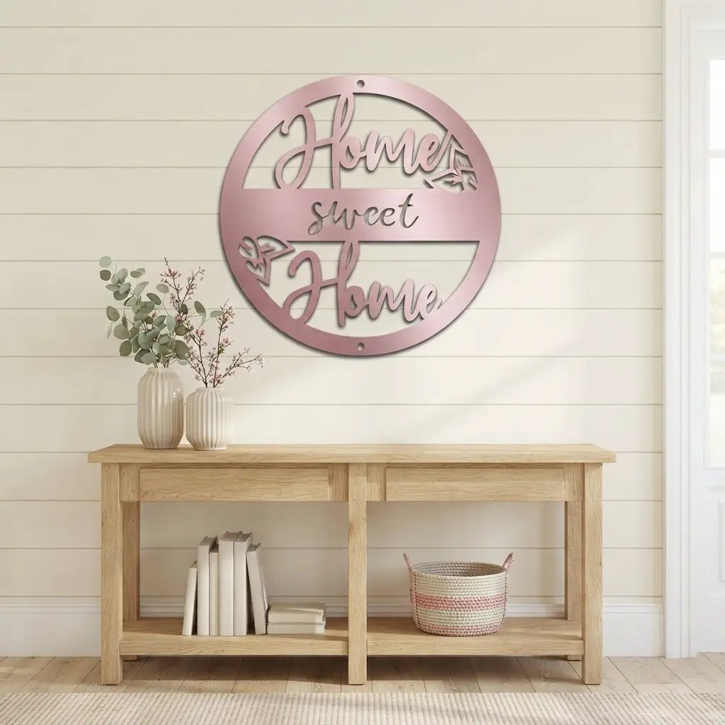 Home Sweet Home Metal Wall Art – Farmhouse & Rustic Decor