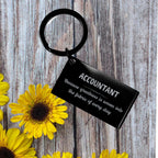 Sarcastic Accountant Keychain Gifts, Christmas Holiday Gifts for Accountant Birthday, Accountant: Because greatness is woven