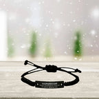 Sarcastic Hairdresser Black Rope Bracelet Gifts, Christmas Holiday Gifts for Hairdresser Birthday, Hairdresser: Because greatness is woven