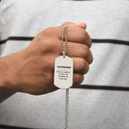 Sarcastic Tax Preparer Silver Dog Tag Necklace Christmas Birthday Gifts Because greatness is woven