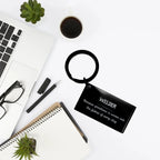 Sarcastic Welder Keychain Gifts, Christmas Holiday Gifts for Welder Birthday, Welder: Because greatness is woven