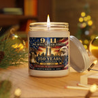 9/11 Never Forget Memorial Candle, September 11 Remembrance Gift, Patriotic Soy Candle, Twin Towers Eagle Tribute, 1776-2026 Decor