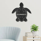 Sea Turtle Custom Name Metal Art Wall Sign