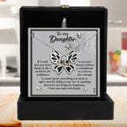 Daughter Birthday, Graduation, Christmas Inspirational Gift - See Your Beauty - Love Dancing Heart Pendant Necklace
