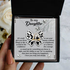 Daughter Birthday, Graduation, Christmas Inspirational Gift - See Your Beauty - Love Dancing Heart Pendant Necklace