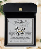 Daughter Birthday, Graduation, Christmas Inspirational Gift - See Your Beauty - Love Dancing Heart Pendant Necklace