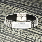 To My Little Brother Gifts, Inspirational Little Brother Stainless Steel Bracelet, Sentimental Birthday Christmas Unique Gifts For Little Brother Behind you, all your memories, before you, all your dreams, around you, all who love you, within you, all you