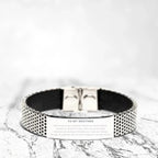 To My Little Brother Gifts, Inspirational Little Brother Stainless Steel Bracelet, Sentimental Birthday Christmas Unique Gifts For Little Brother Behind you, all your memories, before you, all your dreams, around you, all who love you, within you, all you