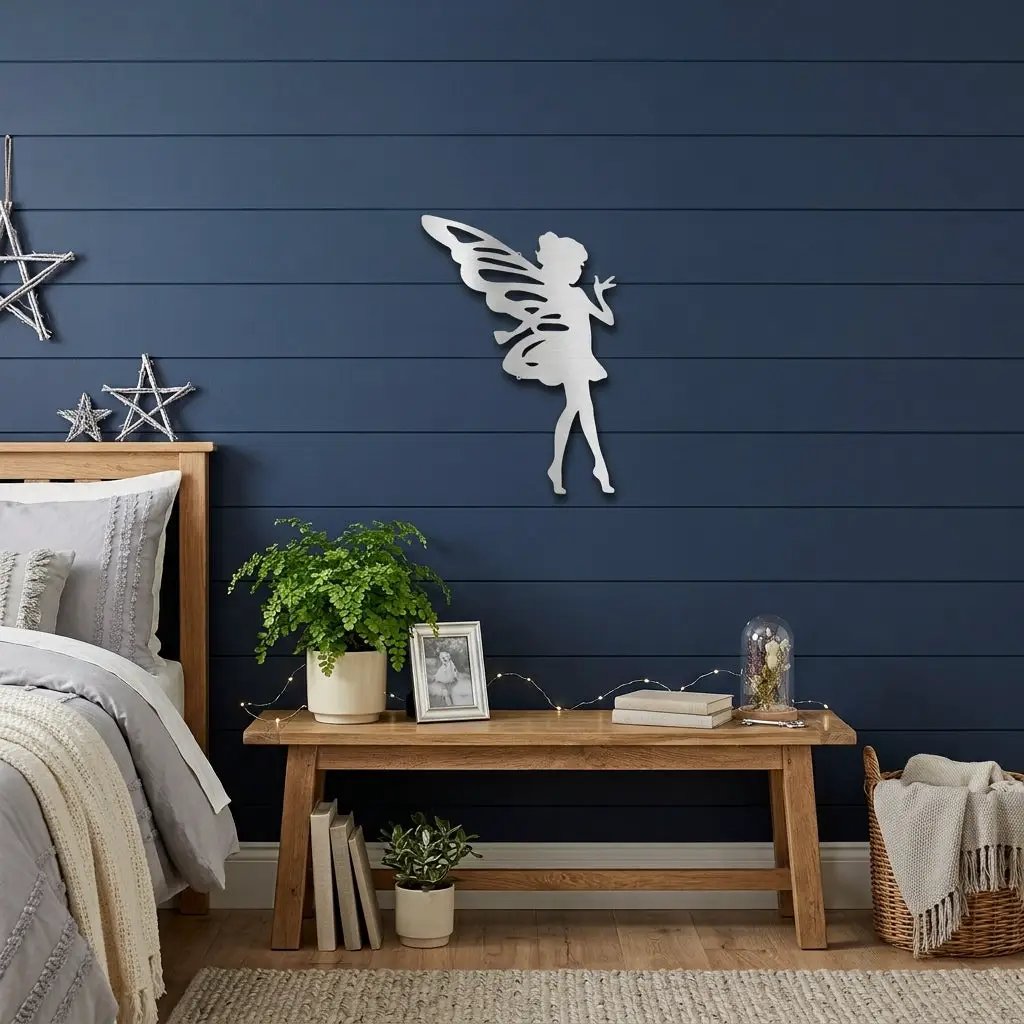 Fairy Pixie Metal Wall Sign