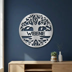 Personalized Tree of Life Metal Wall Art – Custom Family Name Sign – Tree of Life Metal Decor – Nature Inspired Family Wall Decor