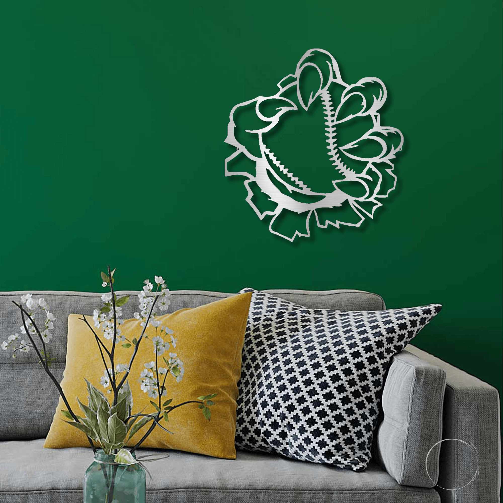 Baseball Monster Claw Metal Art Wall Sign - Mallard Moon Gift Shop