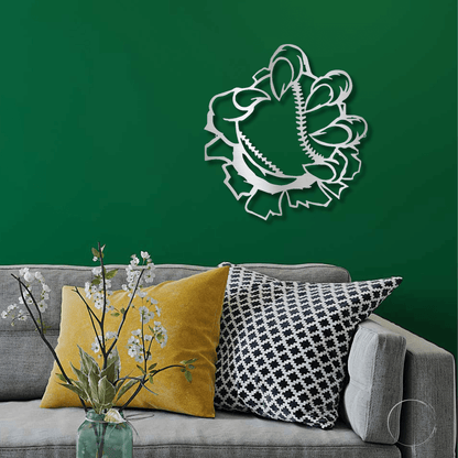 Baseball Monster Claw Metal Art Wall Sign - Mallard Moon Gift Shop