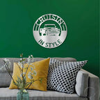 Classic Pickup Truck Personalized Indoor Outdoor Steel Sign Wall Sign