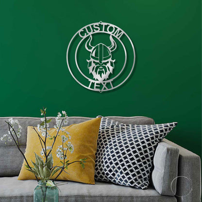 Forge Your Legacy: Personalized Viking Metal Art Wall Signs - Mallard Moon Gift Shop