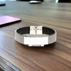 Stepbrother Christmas Perfect Gifts, Stepbrother Stainless Steel Bracelet, Motivational Stepbrother Engraved Gifts, Birthday Gifts For Stepbrother, To My Stepbrother Life is learning to dance in the rain,. I'm always with you