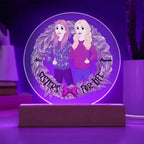 Sister Holiday Gift- Sisters are for Life Personalized Circle Acrylic Plaque