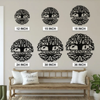 Personalized Tree of Life Metal Wall Art | Custom Family Name & Established Date Sign