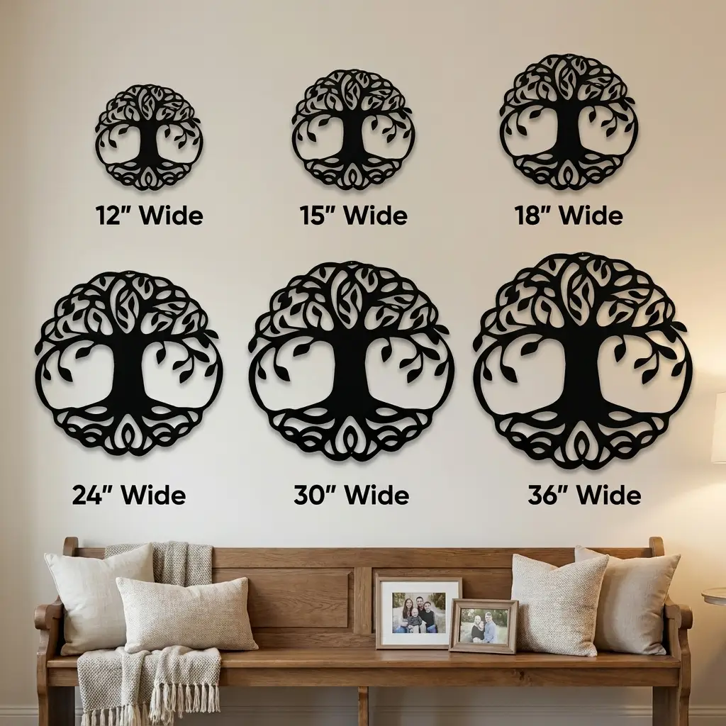 Tree of Life Metal Wall Art | Family Tree Wall Decor | Nature Inspired Home Sign | Housewarming & Family Gift | Made in USA
