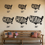HOME USA Metal Wall Art | American Map Steel Wall Decor | Steel Sign Made in USA