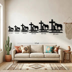 Cowgirl Kneeling Monogram Steel Sign Indoor Outdoor Decor