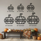 Personalized Pumpkin Metal Sign | Custom Fall Name Sign | Pumpkin Wall Decor | Autumn & Thanksgiving Metal Art | Housewarming Gift | Made in USA