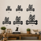 Choose Your Dog Breed Personalized Metal Wall Art – Custom Dog Name Sign, Dog Lover Gift, Laser Cut Steel Wall Hanging