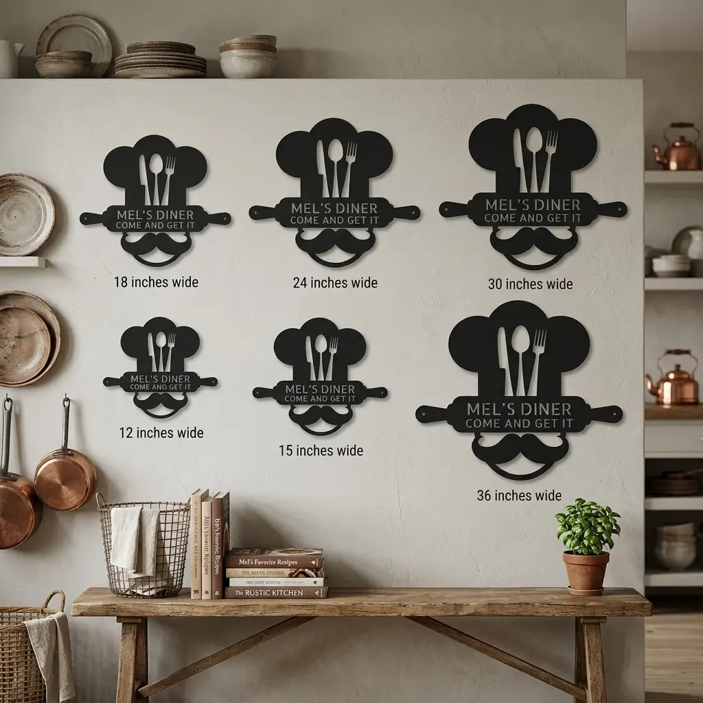 Personalized Diner Metal Wall Art: Where Every Meal is Your Signature Dish