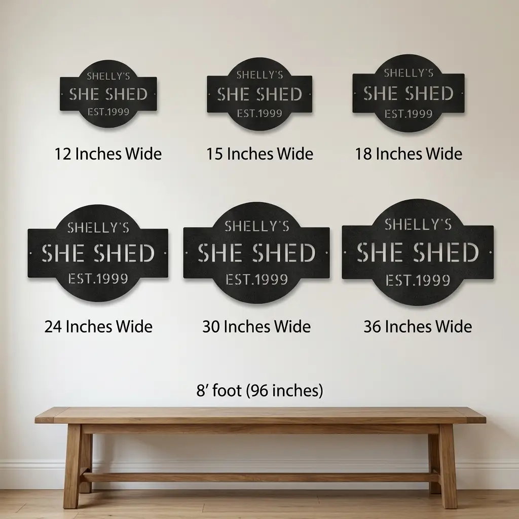 Personalized 3 Line Metal Wall Sign, Custom Name & Phrase Wall Art, Family Home Garage She Shed Man Cave Sign, Custom Metal Decor, Personalized Housewarming Gift