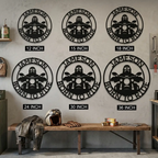 Motorcycle Rider Personalized Metal Wall Art, Custom Name Biker Sign, Born to Ride Motorcycle Decor, Garage Man Cave Wall Sign, Motorcycle Gift for Men, Dad, Husband or Rider