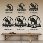 Baseball Player Custom Name Metal Art Wall Sign