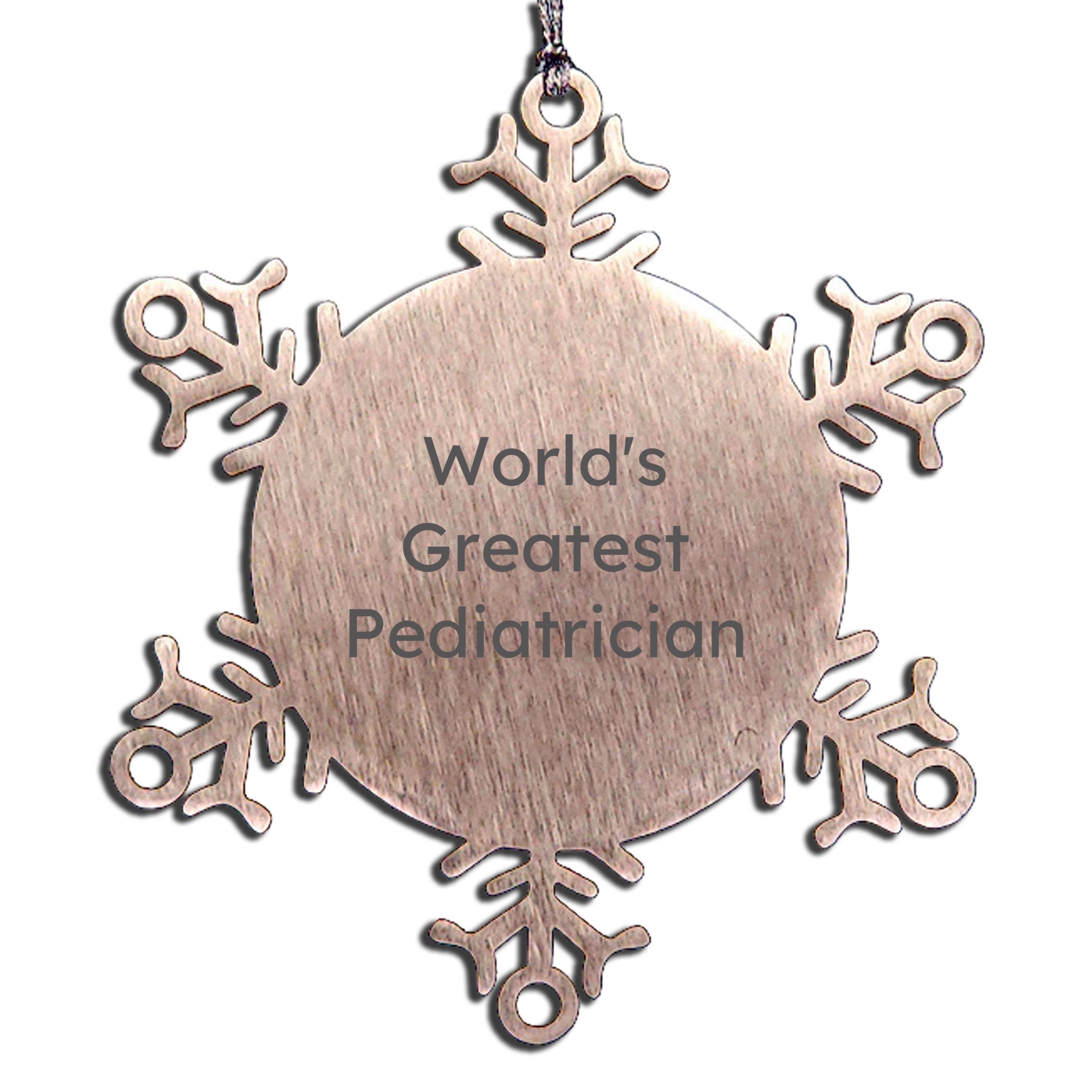 Radiant Worlds Greatest Pediatrician Snowflake Ornament Gift