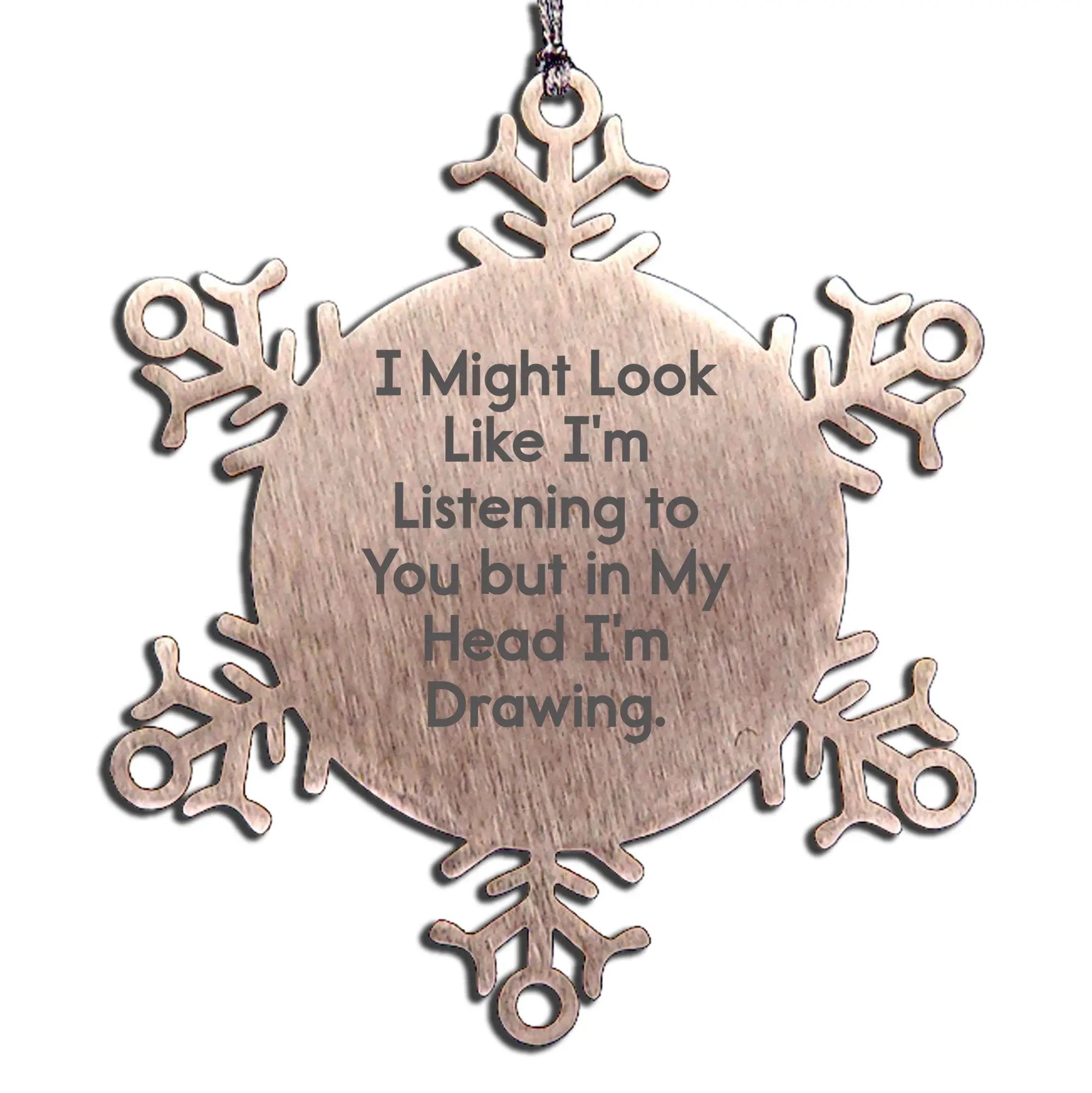 General Manager Snowflake Ornament Because Genius Is Not Official Job Title Gift - Mallard Moon